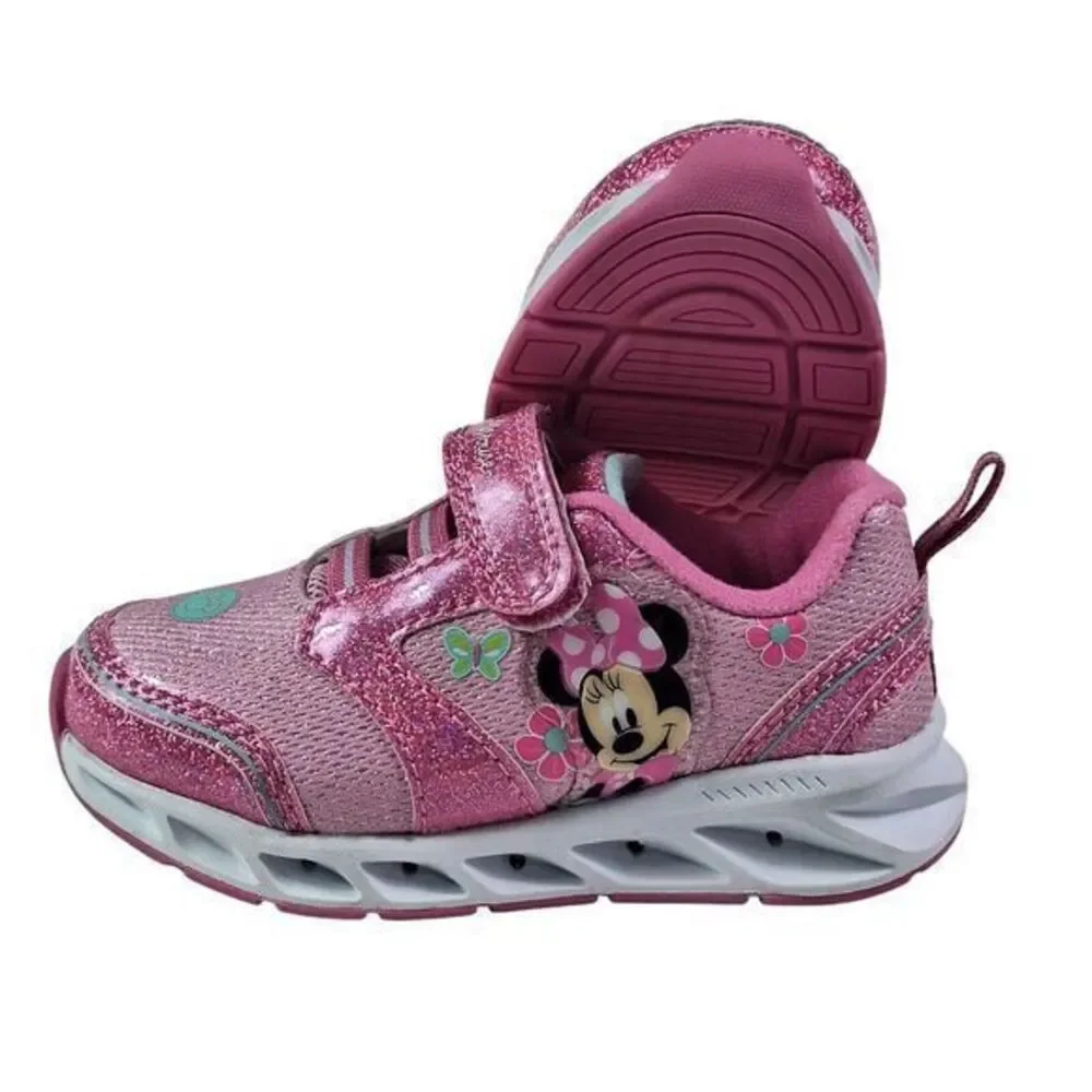 Minnie shoes‎ for girls sneakers with LED light without laces Pink Size 7 (14cm)